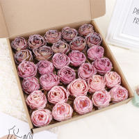 5PCS Rosas Artificiales Con Borde Quemado Decoraciones Para Bodas Y Fiestas Accesorios De Navidad Decoración De Pared Y Hogar Flores De Seda Para Aniversarios Y Baños De Muyño - details 2