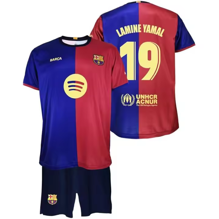 FC Barcelona Primera Equipación Niños Temporada 24/25 Conjunto, Camisa, Unisex niños, Lamine Yamal, - 1