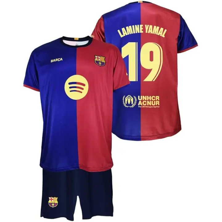 FC Barcelona Primera Equipación Niños Temporada 24/25 Conjunto, Camisa, Unisex niños, Lamine Yamal, - 1
