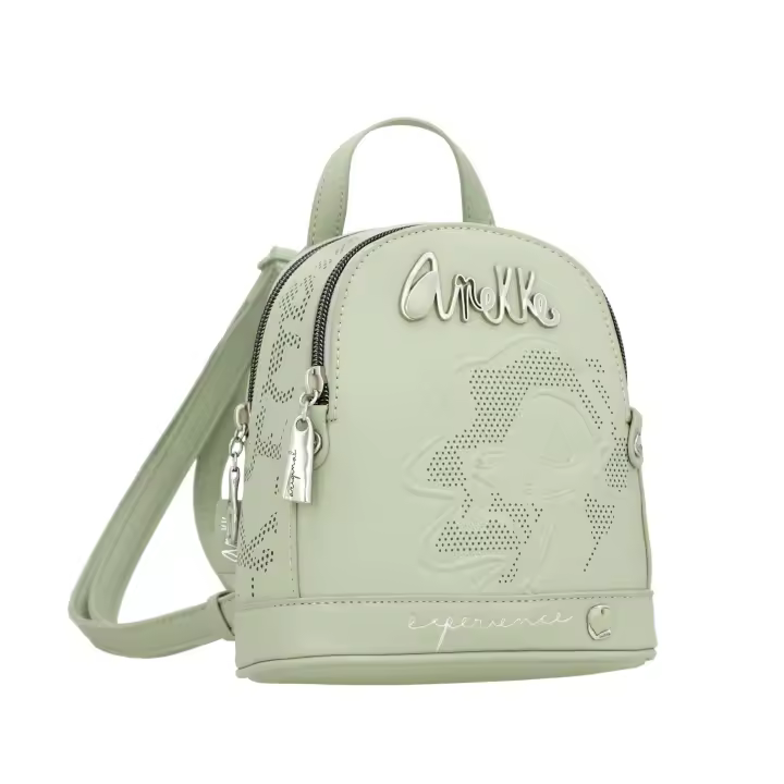 Mini mochila Original - Anekke Alma - Dos compartimentos con cierre de cremallera - Bolsillo trasero con cremallera - Asas regulables - Ref. 40745-187 - Mide 17 x 18 x 9 cm - 1