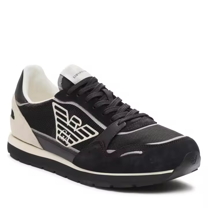 Emporio Armani Zapatillas Zapatos Hombre Azul Negro X4X537 XN730 T409 - 1