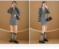 Botas Largas Para Mujer Nuevas De Lana Elásticas Botas Retro Con Suela Gruesa Botas De Rodilla Elegantes Zapatos Para Mujer - details 2