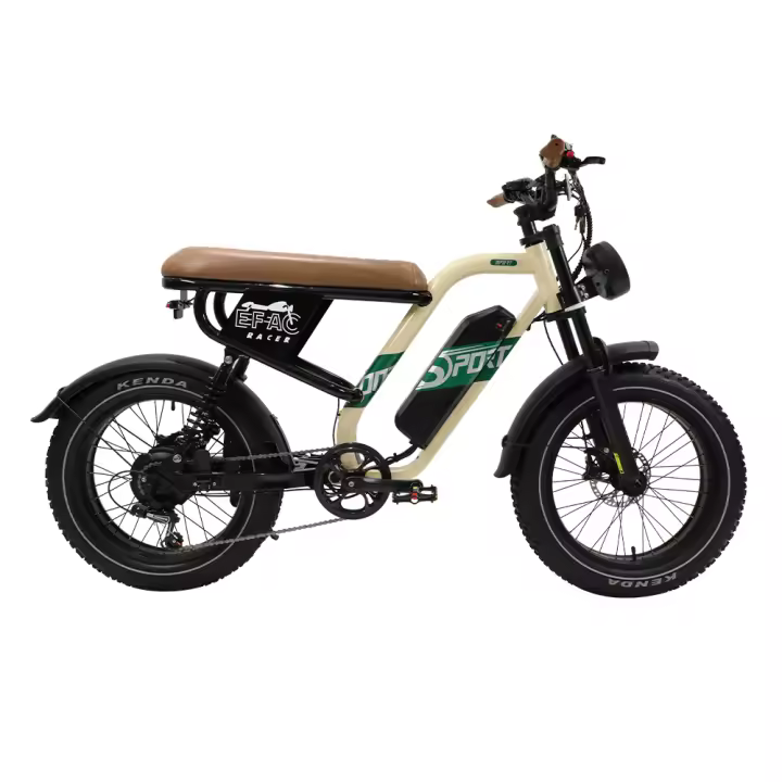 2025 onesport Bicicleta de Montaña Eléctrica W66 20 pulgadas Fat Boy 48v13.5ah gadería extraible 65nm aplicación Bluetooth de motor - 1