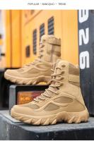 Botas De Desierto Para Hombre Antideslizantes Tácticas Impermeables Con Plataforma Botines De Motorbike Talla Grande Hasta 48 - details 14