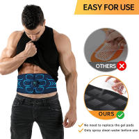 Cinturón De Tonificación Muscular Abdominal EMS Estimulador Muscular USB Recargable Masajeador Corporal Para Fitness Y Ejercicio En Casa O Oficina - details 1