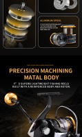Carrete De Pesca Rooblinos HM Con Carrete De Metal Max Drag 8KG Manija De Acero Inoxidable Para Agua Dulce Y Salada Carrete De Pesca De Rotación - details 1