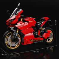 Bloques De Construcción Técnicas Para Motocicleta Modelo De Carreras Deportivas De La Ciudad Locomotivo Mecánico Juguete De Artesanía Para Niños Regalo Compatible Con Lego ABS Sin Batería Unisex - details 8