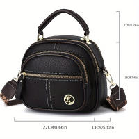 Bolso De Hombro Para Mujer Moda Versátil Lujo Bolso De Compras Tipo De Bolsos PU Cierre De Cremallera Estilo Fashion - details 2