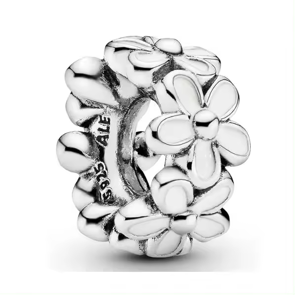 Colección Garden Sterling Silver Daisy, viene con caja de unión original. - 1