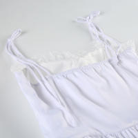 Vestido De Verano Elegante Heyoungirl Con Encaje Y Alzas En Los Hombros Y Aros En Blanco Estilo Princesa A-Line Con Protecciones De Seno Chic Para Vacaciones - details 6