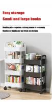 Organizador De Cocina Trolley De 3/4 Estante Con Ruedas Para Almacenamiento En Espacios Estrechos De Hogar Móvil Para Dormitorio Y Snacks - details 3