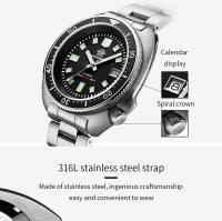 Reloj Mecánico De Pulsera ADDIESDIVE Con Cristal De Esmeralda Resistente Al Rasguño Para Hombre Diseño De Moda Acero Inoxidable Automático Resistente Al Agua Para Buceo - details 10