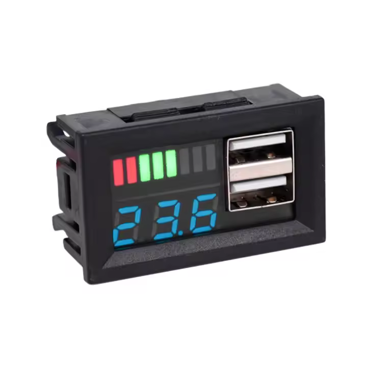 Voltímetro Digital DC0-100V 10A 50A 100A Con Pantalla LED Para Coches Motos Y Electromóviles Medidor De Voltaje Y Corriente - 1