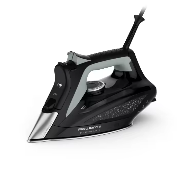 Rowenta Eco Intelligence Steam Iron, plancha de vapor, tecnología Eco Intelligence, diseño ecológico, potente distribución del vapor, punta de alta precisión, segura y fácil de usar, DW6340D1 - 1
