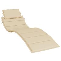 vidaXL Cojín de tumbona de tela 186x58x3 cm Color Crema,  Beige,  Azul y mas Cojín Decorativo de Asiento Cojines de muebles de salon - details 8