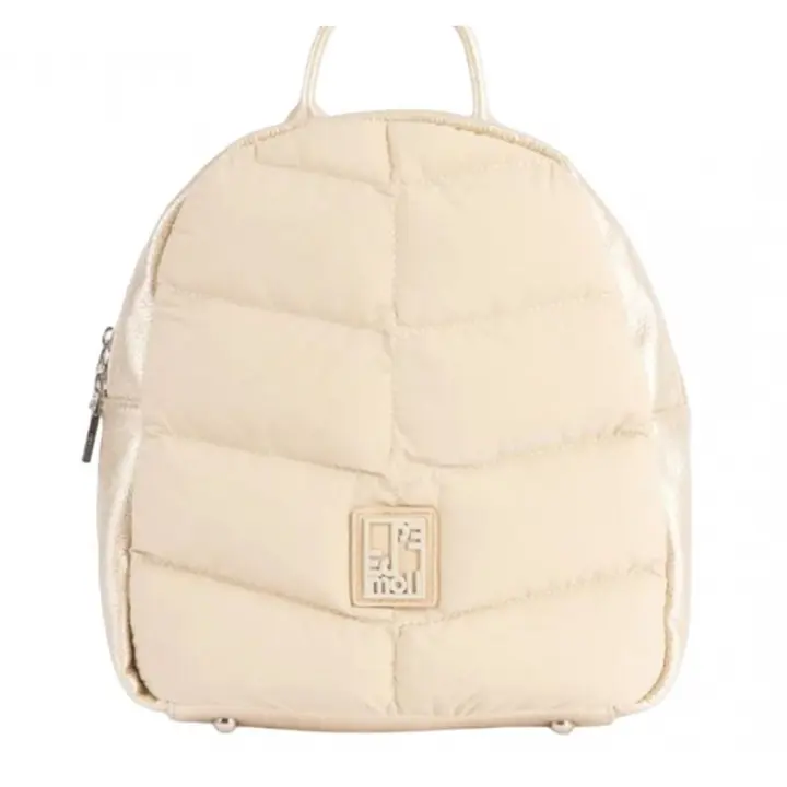 Mochila de Paseo Pepe Moll Crepe Hannah 241224 Beige para Mujer - Amplia y Vegana - Medidas 31x25x10 cm - 1