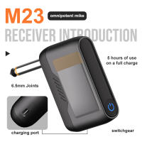 Micrófono Inalámbrico M23 UHF Sistema De Karaoke Con Receptor Recargable De 2 Canales Para Fiesta En La Iglesia Y Altavoz - details 3