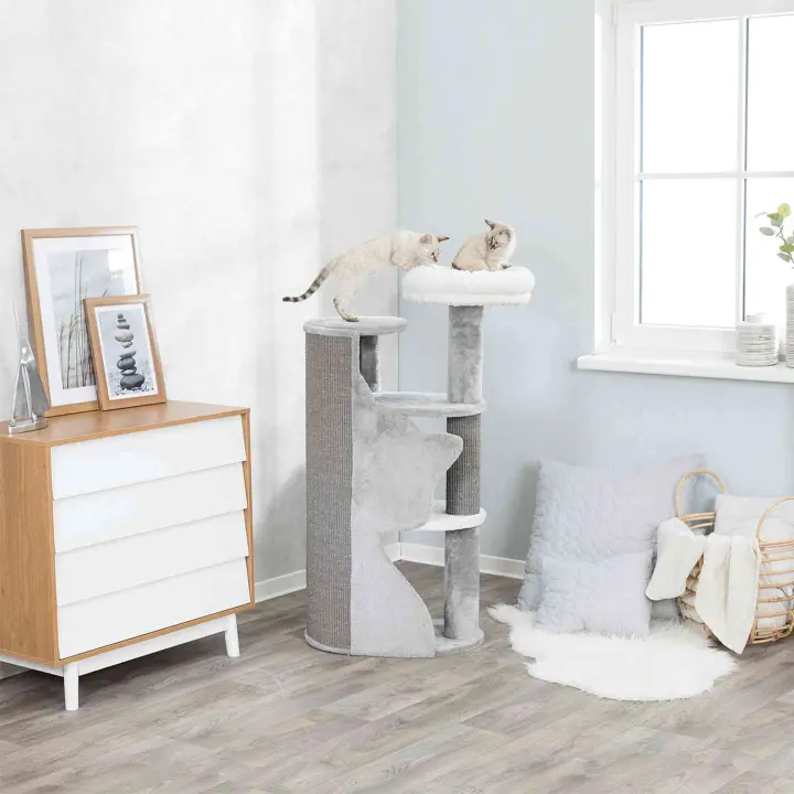 TRIXIE Poste Rascador Abele gris/blanco/gris - 1