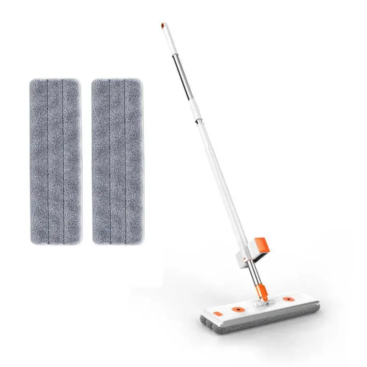 Mopa fregona sin escurrido manual, acero inoxidable, recambio extra, escurridor integrado, limpieza LoLek - 1