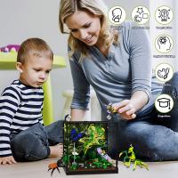 Bloques De Construcción LED Con Insectos De Rainforest Tropical Camaleón Mariposa Mantis Juguete Creativo Para Niños - details 9