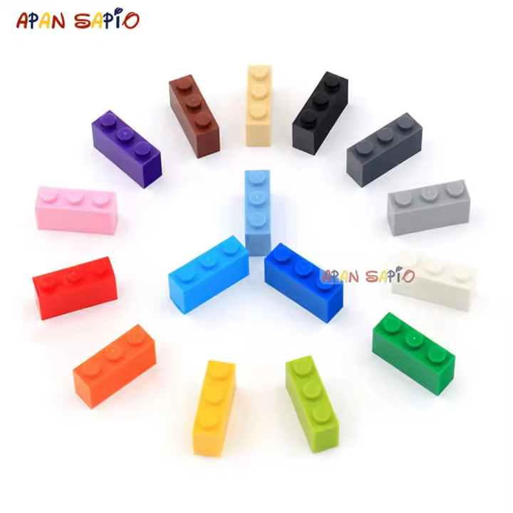 Bloques De Construcción DIY 300pcs Tamaño Compatible Con Juguetes De 3622 Figuras De Puntos 1x3 Para Niños Educativo Creativo Unisex - 1