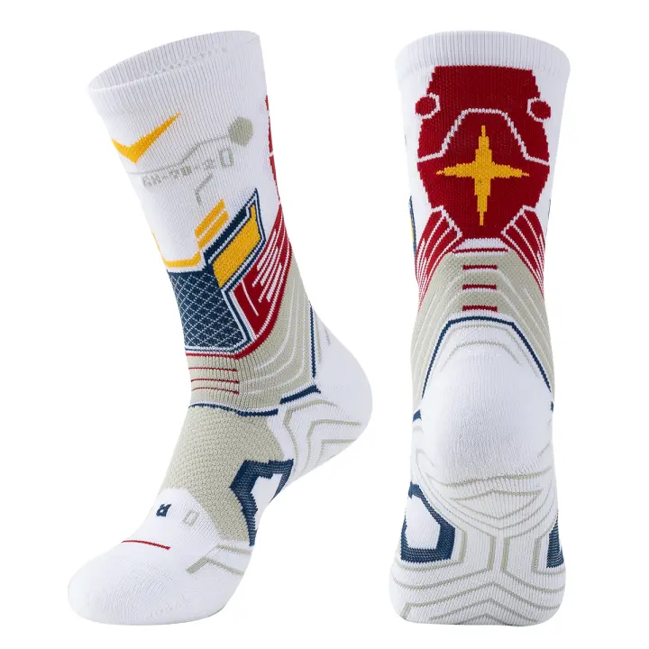 Pareja De Calcetines De Baloncesto Para Adultos Con Altura Alta Y Tubo Largo Calcetines Deportivos De Algodón Grueso Para Correr - 1
