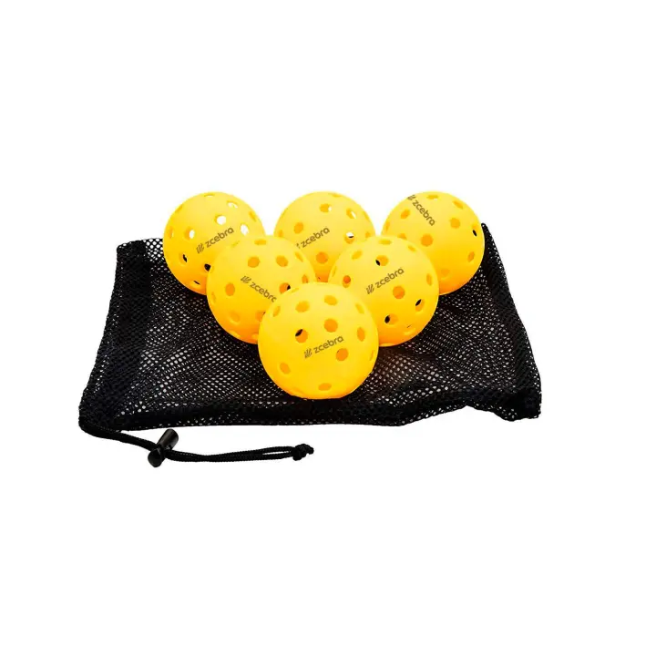 Pelotas de Pickleball Onsight Series Zcebra. 40 agujeros. Amarillas. Pack 6 y 12. Aprobadas USA Pickleball - 1