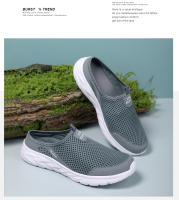 Zapatillas Hombre Verano Transpirables Loafer Casual Talla Grande 39-46 Zapatos De Caminar Moda Mesh Suela EVA Sin Talla Extra Grande - details 4