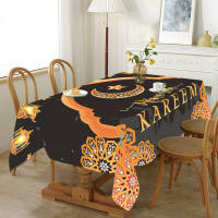 Mantel De Poliéster Para Eid Mubarak Y Ramadán Resistente Al Agua Y a La Grasa Estilo Moderno Decoración Para Restaurante Y Hogar Arte Islámico Rectangular - details 4