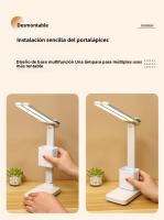 Lámpara De Escritorio Doble LED Con Luz Nocturna Toque 3 Niveles Regulables Recargable Por USB Protección Para Los Ojos Plegable Para Lectura En La Cama - details 10