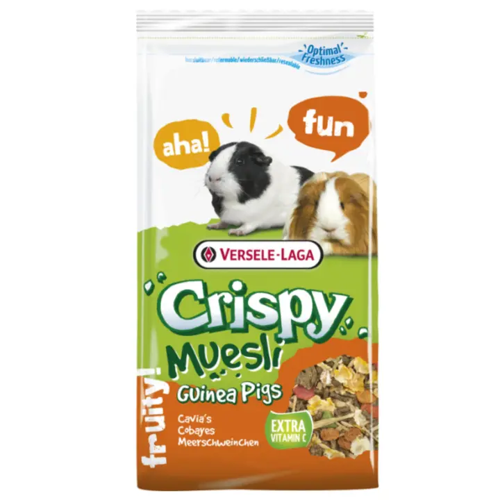 Versele-Laga Cobaya Crispy Muesli 1 Kg. para un Sistema Digestivo Saludable y Dientes Fuertes - 1