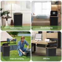 Bandeja De Reciclaje Grande 105L Para Cocina Hecha De Tela De Oxford Plegable Y Metal Ecológica Portátil Para Colección De Botellas - details 5