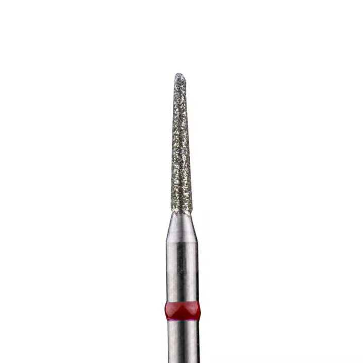 Thuya Fresa de Lanza Roja Soft - Fresa para Torno de Uñas Eliminador de Cutículas - Herramienta Profesional de Manicura - 1