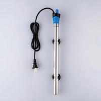 Calentador Submersible De Acuario 50W/100W/200W/300W/500W Acero Inoxidable Termostato De Temperatura Para Tanque De Peces Ahorro De Energía - details 3
