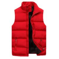 Chaqueta Sin Mangas De Talla Grande Para Hombre En Color Sólido Con Bolsillos Cálida Chaleco De Cashmere Y Poliéster Para Uso Diario En Otoño E Invierno - details 7