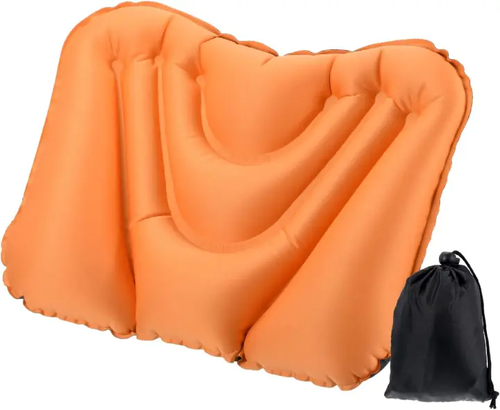 Cojín De Cintura Inflable Para Silla De Oficina Y Coche Almohada Lumbar Soporte De Espalda Recipiente De Viaje Rectangular Sin Estampado - 1