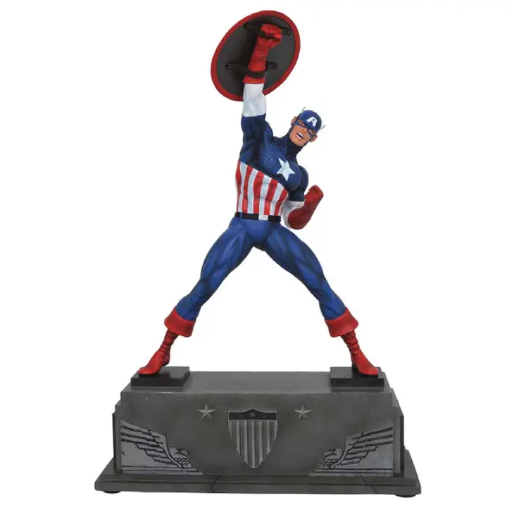 Estatua resina Capitan America Marvel 30cmFigura  Coleccionable - Idea de Regalo- Mercancia Oficial - Juguetes para Niños y Adultos - Movies Fans - Muñeco para Coleccionistas y Exposición - 1