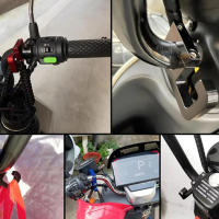 Gancho Universal Para Motocicleta De Aluminio Fuerte Para Bicicleta Eléctrica Estuche De Manillar De Silla De Paseo Accesorio De Equipaje Para Scooter - details 4