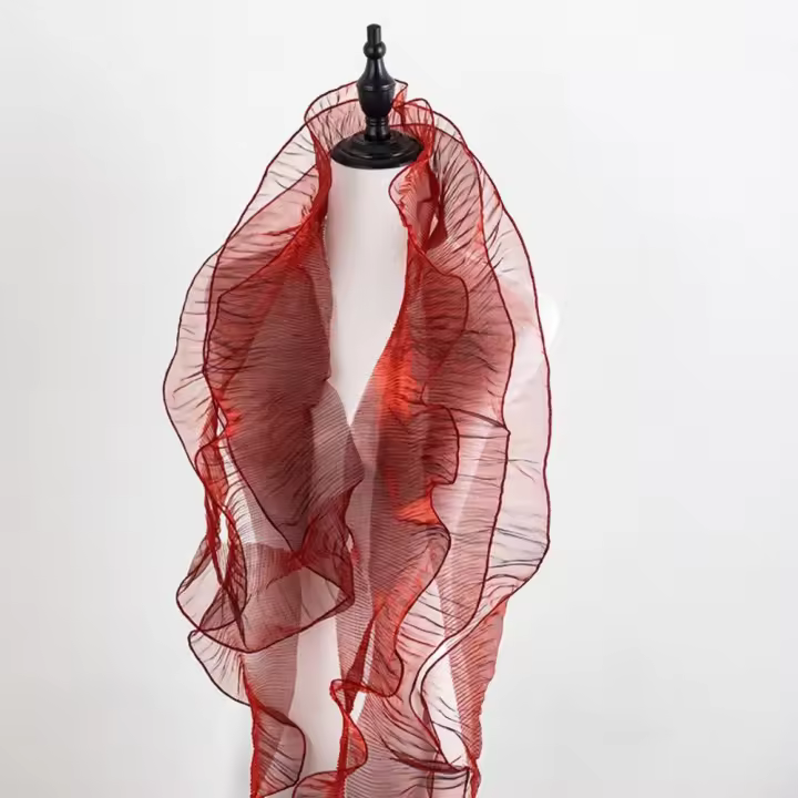 Cinta De Encaje Pliegue 1 Yard Para Vestido Artesanía 12cm Ancho Suministro De Ropa DIY Accesorios De Bordado Y Sastre Ruffle Tejido - 1