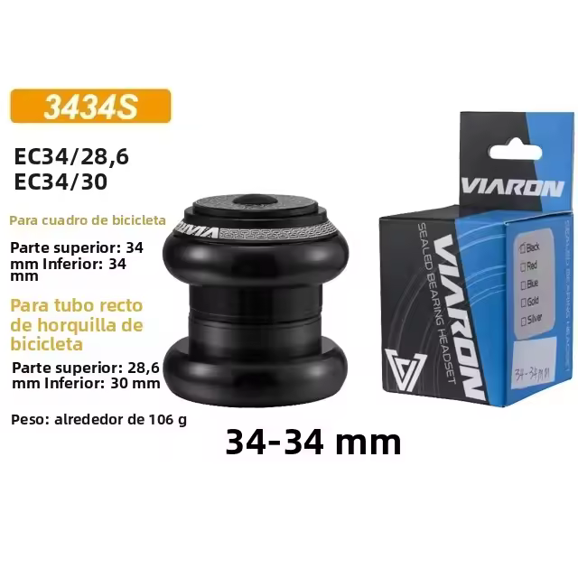 MTB Ciclismo Bicicleta Interno Sin Rosca Semi-integrado CNC Juego De Guías De Manillar 1 1/8 "-1 1/2" Rodamiento Sellado Recto Taperado Guía De Palo - 1