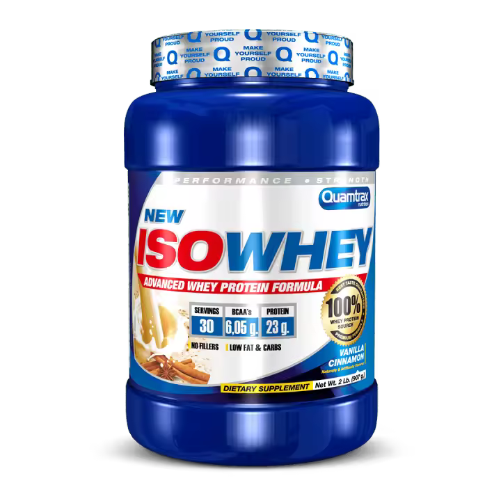 Iso Whey 2 lb -Proteina en Polvo de Alta Calidad QUAMTRAX Protein - 1