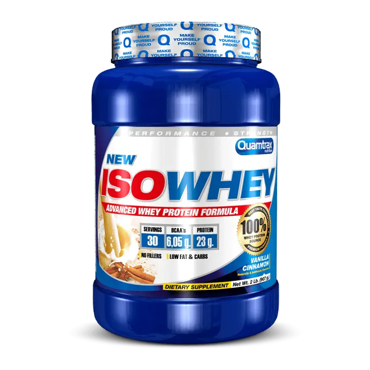 Iso Whey 2 lb -Proteina en Polvo de Alta Calidad QUAMTRAX Protein - 1
