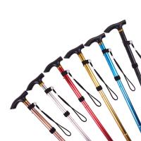 Bastón Multifuncional De Caminar Pólipos Telescopios Plegables Bastón De Ancianos Bastón De Madera Metálica Bastón De Paseo Al Aire Libre - details 2