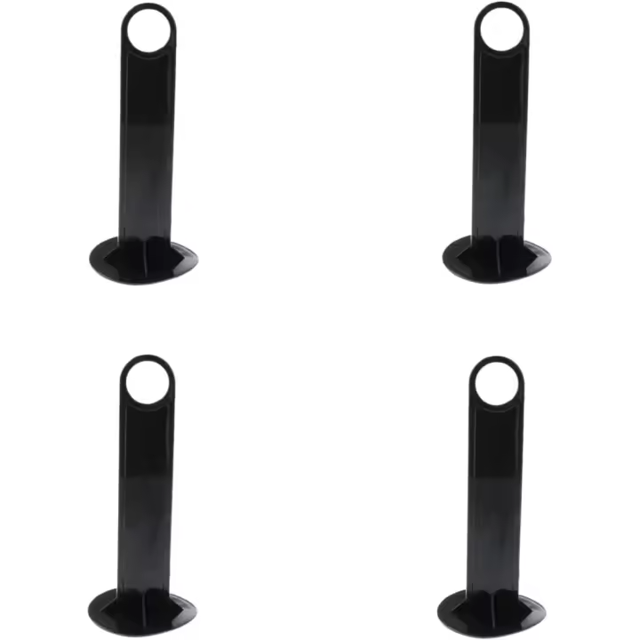 Soporte de plástico para conos de disco, marcadores de campo de fútbol, soporte para conos de disco, color negro, 4 unidades - 1