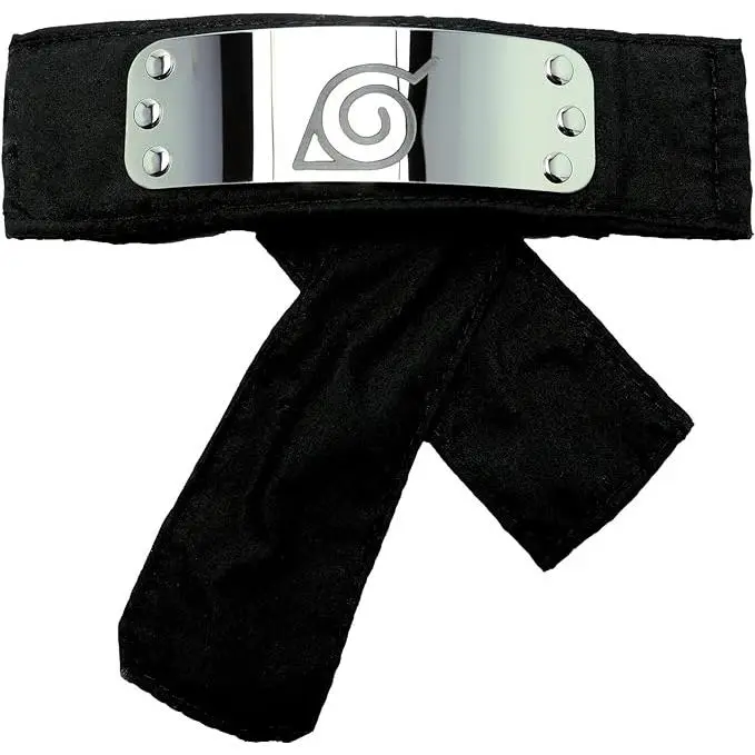 Naruto Bandana Negra con símbolo de Konoha - Merchandising de Naruto Shippuden 100% Oficial - ABYstyle Studio, - 1