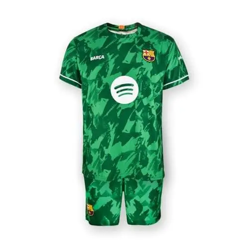 FC Barcelona Conjunto Camiseta y pantalón Portero Dorsal 1 TER Stegen - Replica Oficial Producto con Licencia - Temporada 2024/2025 - Talla Niño - 1