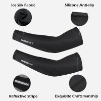 Mangas De Correr Y Pesca En Color Sólido Protección Solar Verano Mangas De Hielo Para Ciclismo Y Deportes Al Aire Libre Secado Rápido Transpirables Para Hombres - details 3