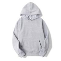 Nuevos Sudaderas Grises Sólidos Para Hombres Con Capucha Manga Larga Estilo Casual Con Bolsillos Ropa Deportiva Suelta Para Todas Las Estaciones - details 3