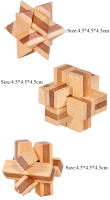 Juguete Educativo De Madera Para Niños Y Adultos Desafío Inteligente De Bloque Lu Ban Juego De Puzzle 3D Montessori Con Desbloqueo - details 4