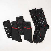 6 Pares De Calcetines De Negocios Para Hombre De Algodón De Alta Calidad Diseño De Moda Talla Grande Calcetines Deportivos Suaves Y Comprimidos - details 3